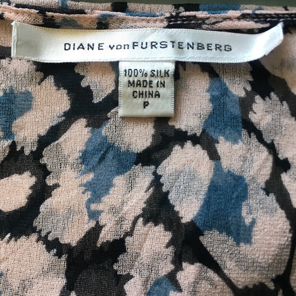 Diane von Furstenberg Silk Print Blouse - Picture 1 of 6